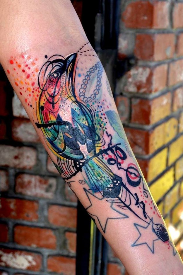 Quase uma obra de arte estampada na pele (Foto: Reprodução)